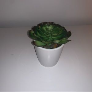 Faux Succulent in Ceramic Pot